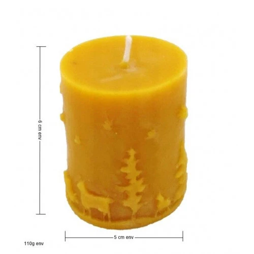 Bougies déco forêt