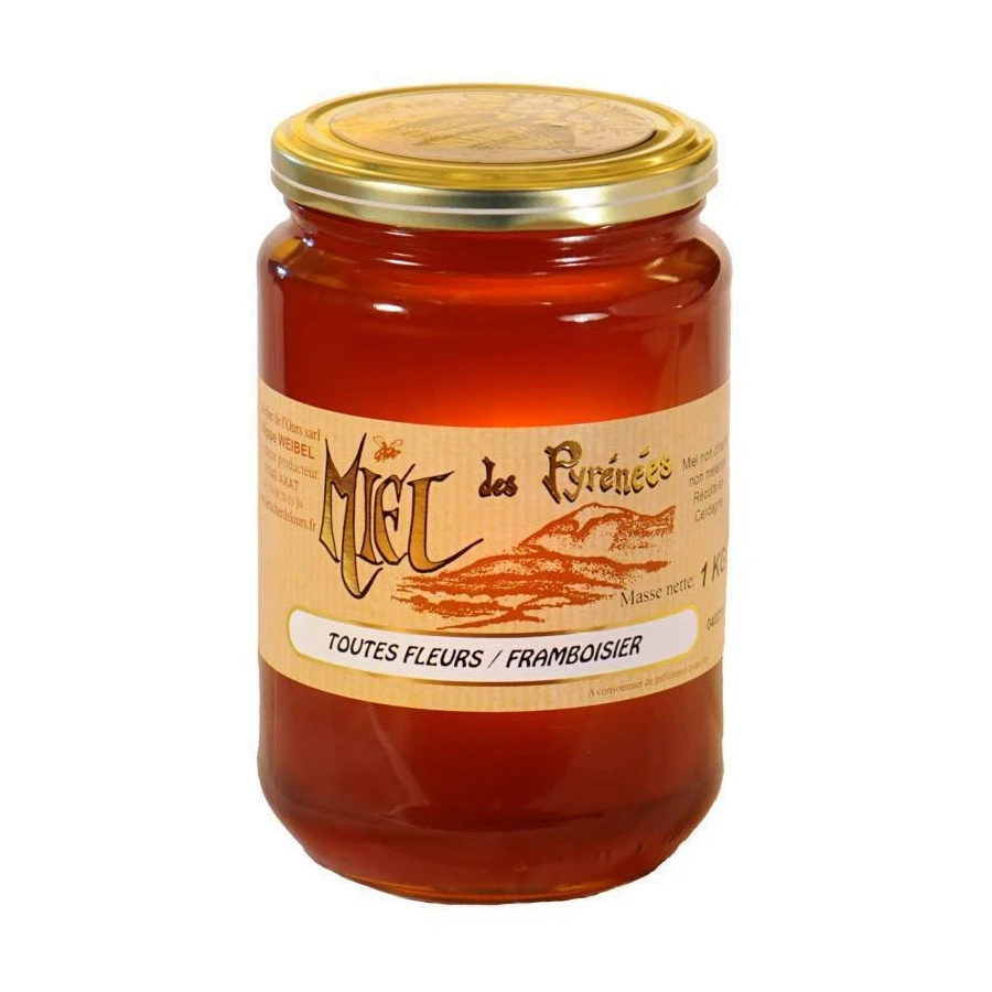 Miel toutes fleurs framboisier