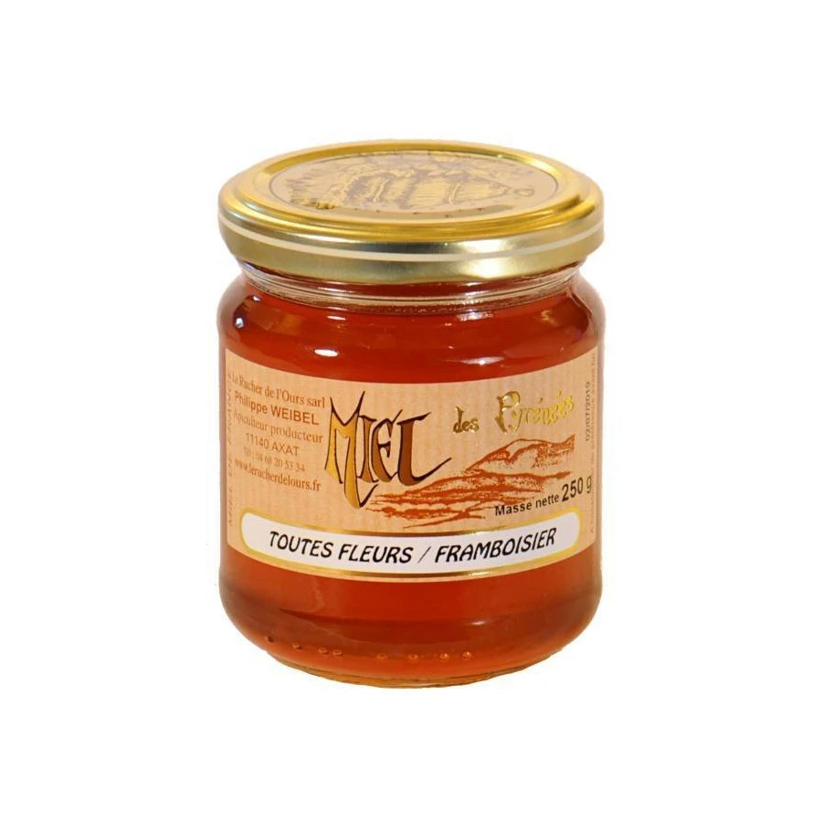 Miel toutes fleurs framboisier