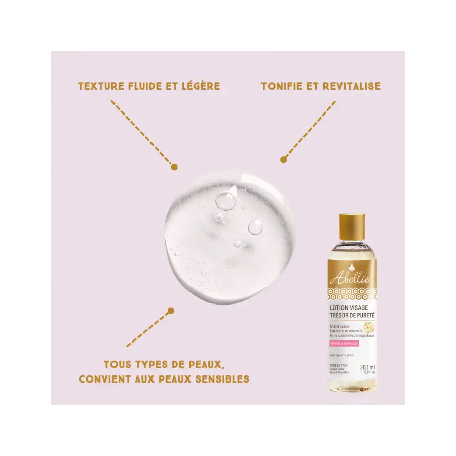 Lotion visage Tonique certifiée Bio