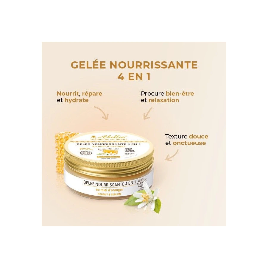 Gelée nourrissante 4 en 1 au miel d'oranger