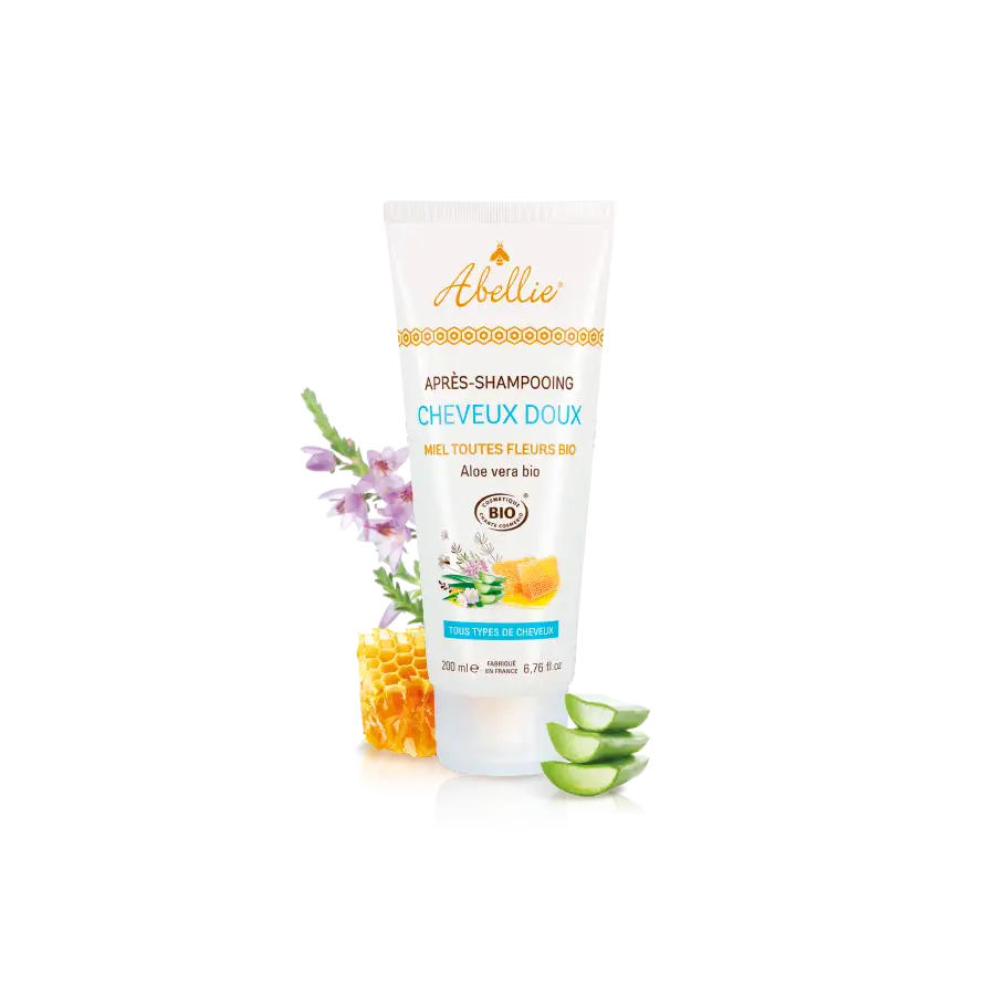 Après-shampooing cheveux doux certifié Bio