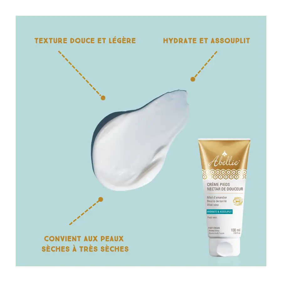 Crème pieds Nourissante Trésor de la ruche certifié Bio