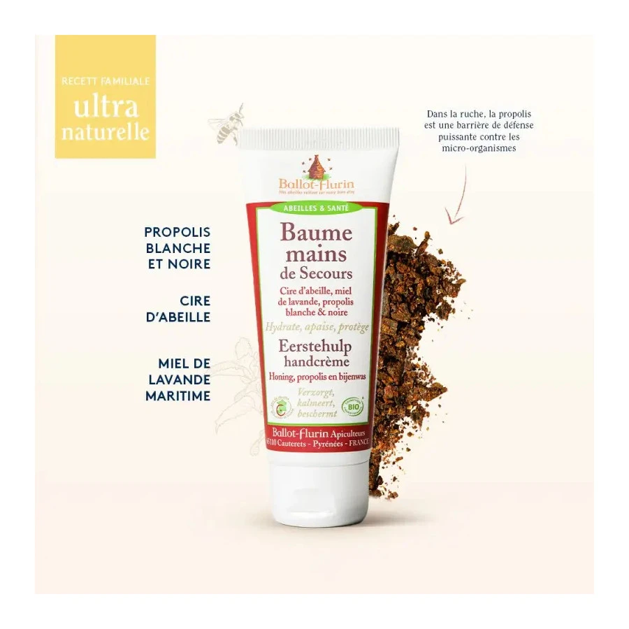 Baume mains de secours