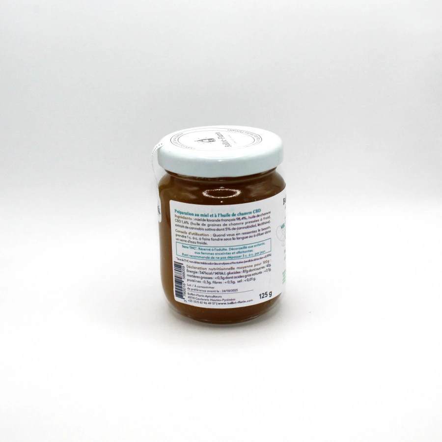 Miel et huile de chanvre CBD