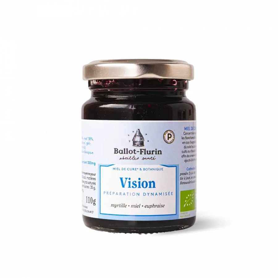 Préparation dynamisée vision miel, myrtille et euphraise 110g