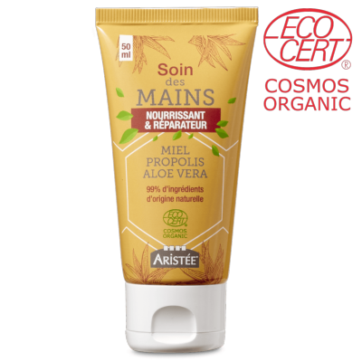 Soin des mains miel, propolis et aloé véra Bio