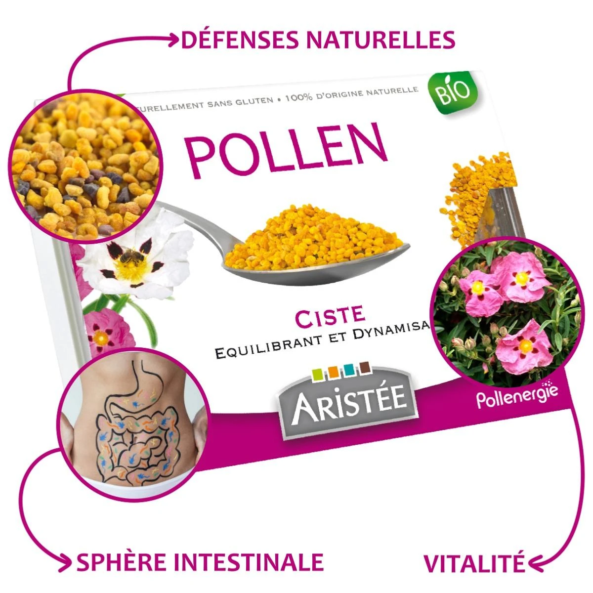 Pollen frais de Ciste Bio