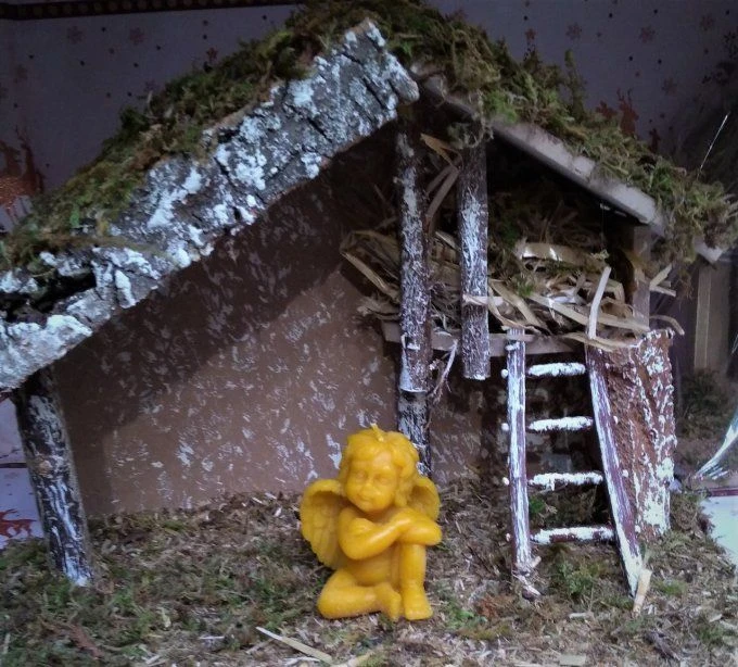 Bougie chérubin cire d'abeille