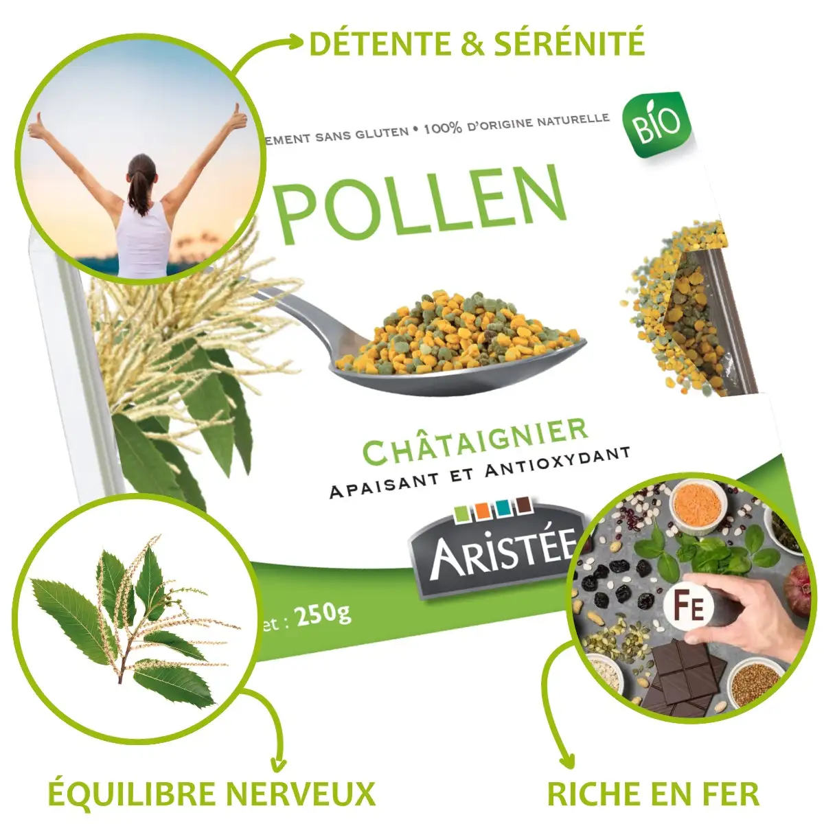 Pollen frais Chataignier Bio
