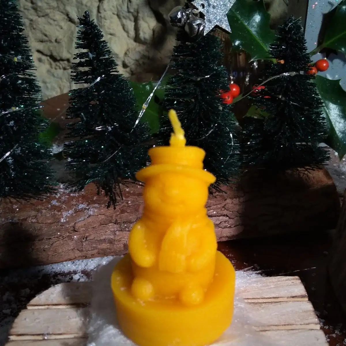 Bougies bonhomme de neige
