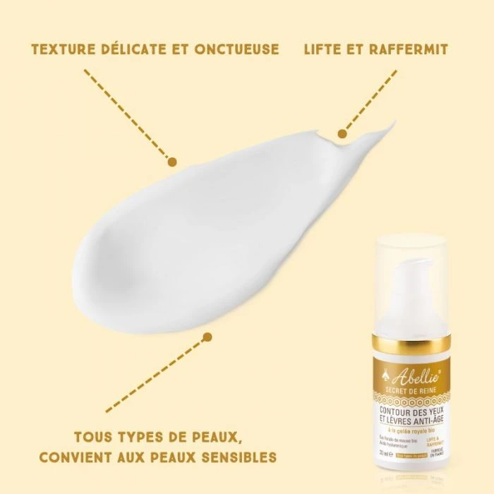 Contour yeux et lèvres anti-âge secret de reine
